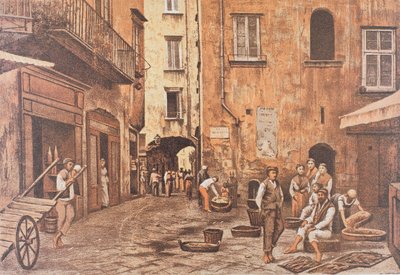 Itálie, Neapol, Piazzetta di Porto od Mattea Zampella od Matteo Zampella