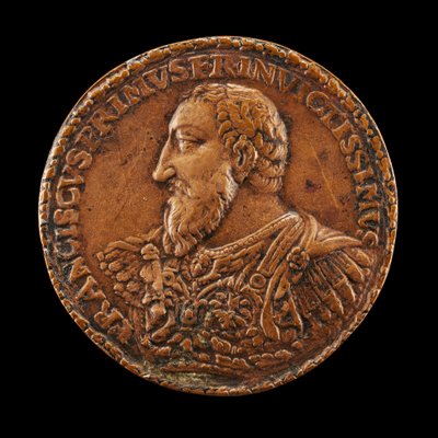 François I, 1494-1547, král Francie 1515, pravděpodobně 15381544. od Matteo dal Nassaro