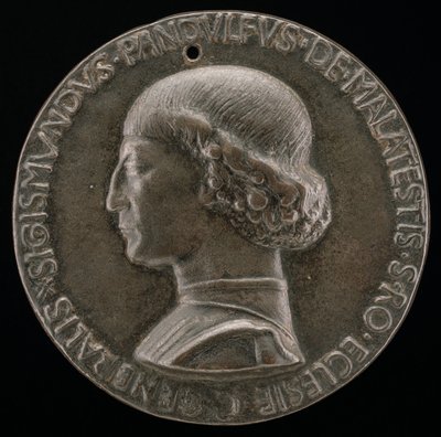Sigismondo Pandolfo Malatesta, 1417-1468, Pán Rimini a Fano [avers], 1446. od Matteo di Andrea de Pasti