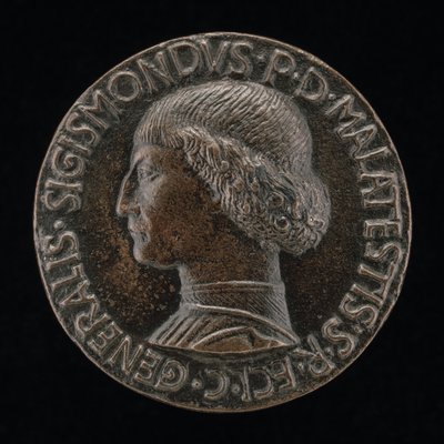 Sigismondo Pandolfo Malatesta, 1417-1468, Pán Rimini a Fano [avers], 1446. od Matteo di Andrea de Pasti