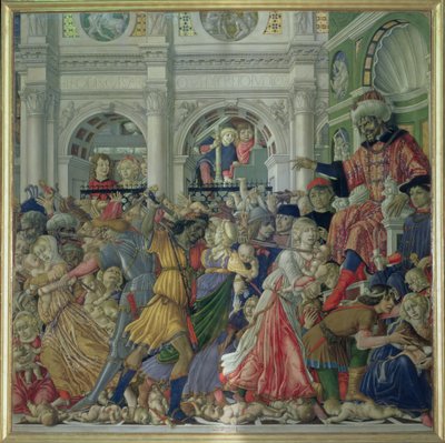 The Massacre of the Innocents, 1482 (tempera na panelu) od Matteo di Giovanni di Bartolo