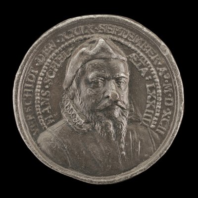 Hans Schel, 1518-1592, norimberský patricij [avers], 1592. od Matthäus Carl