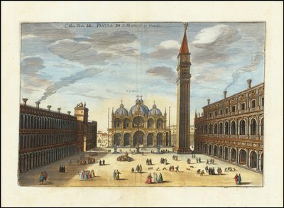Altea Parte della Piazza S. Marco Di Venetia od Matthaus Merian