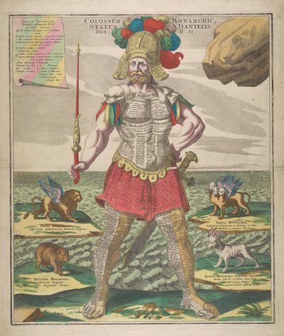 Monarchický kolos Socha Daniela, 1730. od Matthaeus Seutter