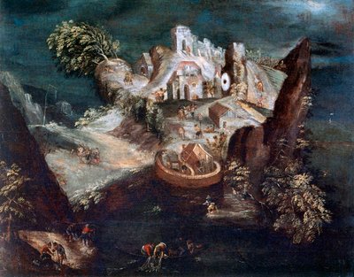 Antropomorfní krajina, c1613-1650 od Matthaus Merian