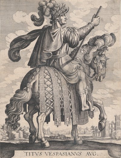 Deska 10: Císař Titus na koni, z 