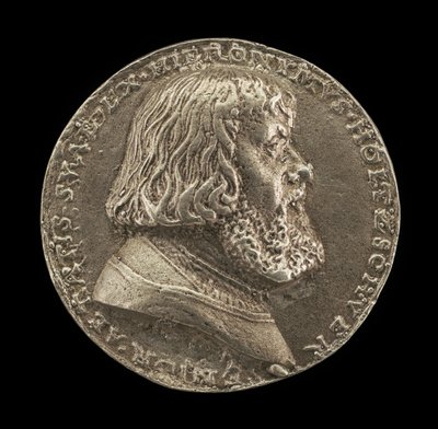 Hieronymus Holzschuher, 1469-1529, norimberský patricij [avers], 1529. od Matthes Gebel