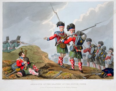 Jednotky Vysočiny v bitvě u Vimeiro, poloostrovní válka, 1808 1816 od Matthew Dubourg