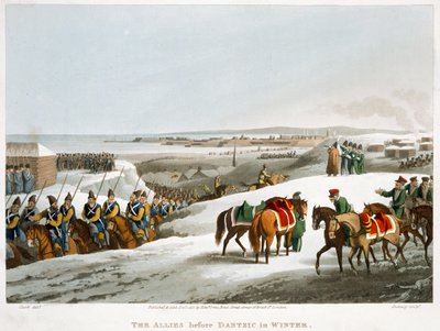 „Spojenci před Dantzicem v zimě“, 1818 od Matthew Dubourg