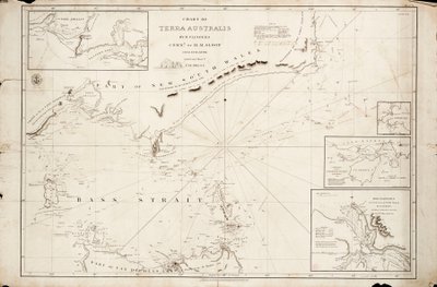 Mapa Bassova průlivu od Matthewa Flinderse od Matthew Flinders
