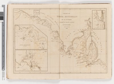 Mapa Terra Australis, Jižní pobřeží, List III od Matthew Flinders