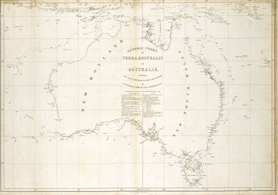 Mapa Austrálie od Matthew Flinders