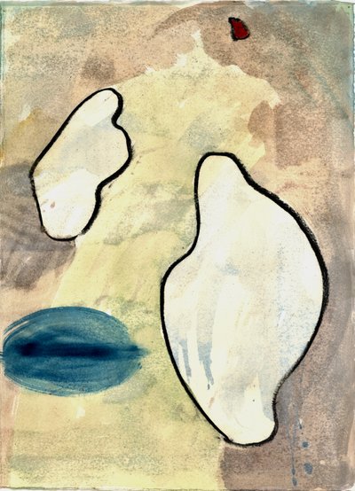 Du Serie Douce Le Matin 3, 2021 (akvarel a uhel) od Matthew Hilton