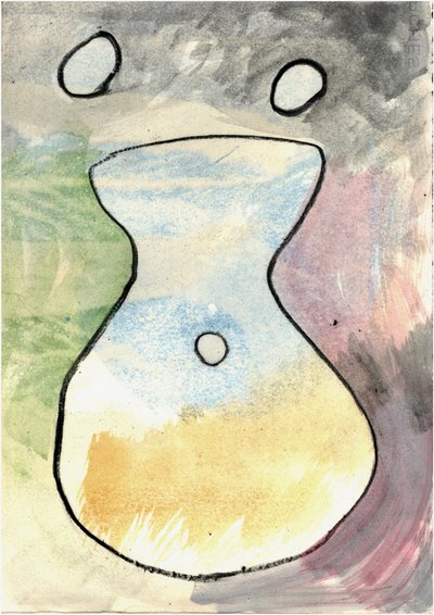 Du Serie Douce Le Matin 6, 2021 (akvarel a uhel) od Matthew Hilton
