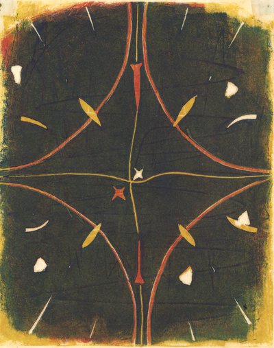 Mandala Débordé, 2012 (linoryt) od Matthew Hilton