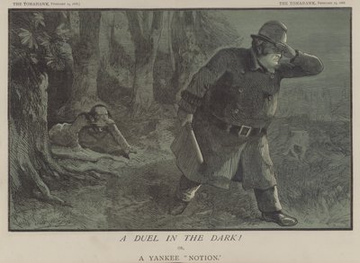 Duel in the Dark! nebo, A Yankee Notion (barevné lito) od Matthew