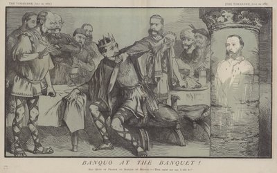 Banquo at the Banket (barva lito) od Matthew