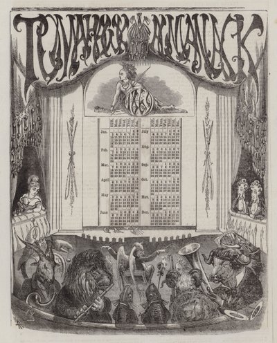 Tomahawk Almanach pro rok 1869 (barevné lito) od Matthew