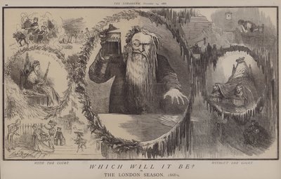 Která to bude? nebo, Londýnská sezóna 1868-9 (barevné lito) od Matthew
