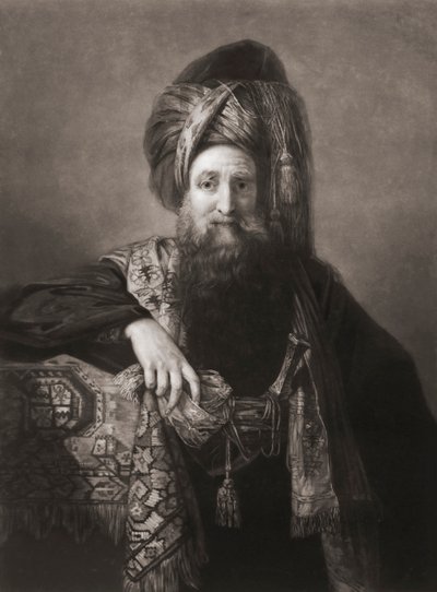 Edward Wortley Montagu. Portrét. (tisk) od Matthew William (after) Peters