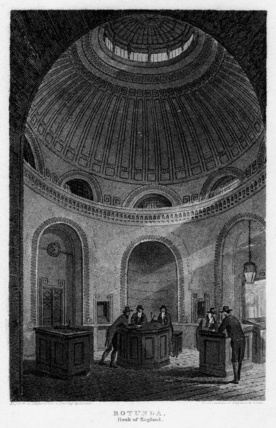 Rotunda, Bank of England, City of London, 1816. od Matthews