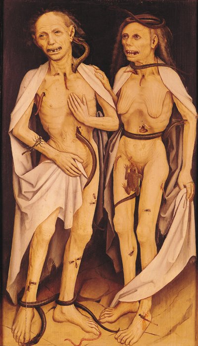 Mrtví milenci (olej na panelu) od Matthias (c.1480 1528) Grunewald