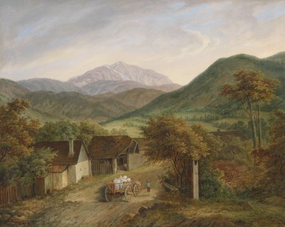 Matthias Rudolf Toma Pohled na Schneeberg 1860 od Matthias Rudolf Toma