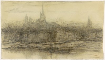 Pohled na Rouen od Matthijs Maris