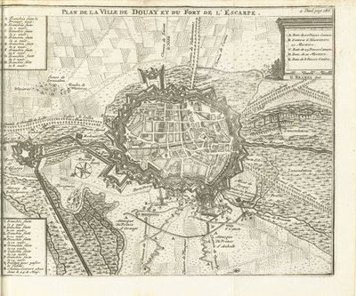 Beleg van Douai, 1710 Plan de la Ville de Douay et du Fort de l