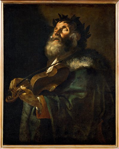 Homer (malba na plátně) od Mattia (1613-99) Preti