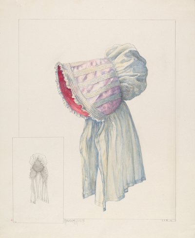Baby Bonnet, c. 1937. od Maud M Holme