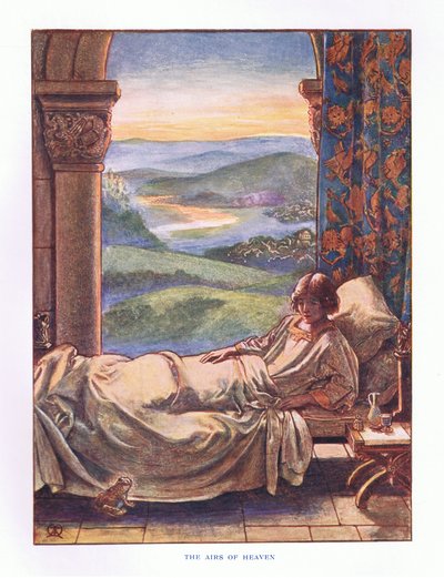 The airs of Heaven, ilustrace z Lady And Fairy Tales, 1914 od Maud Tindal Atkinson