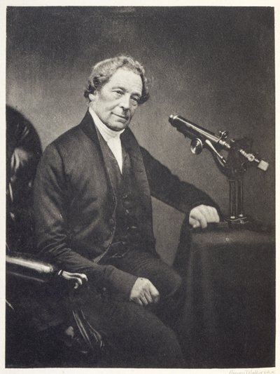 Joseph Jackson Lister, anglický obchodník s vínem a amatérský mikroskop, 30. léta 19. století od Maull and Co