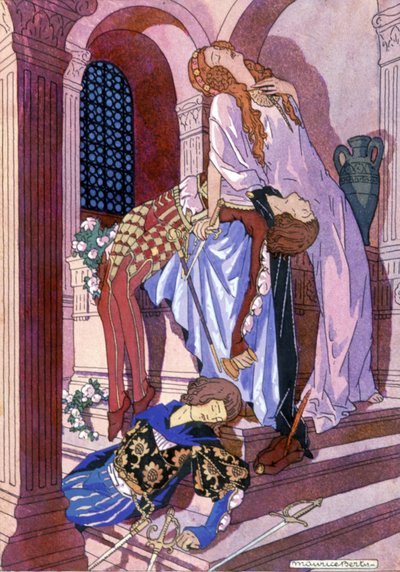 Smrt Romea a Julie, c. 1930 (ilustrace) od Maurice Berty