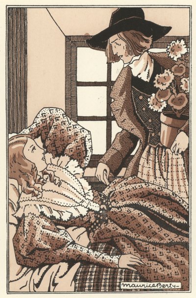 Ilustrace pro Scenes de la Vie de Boheme od Henriho Murgera (litho) od Maurice Berty