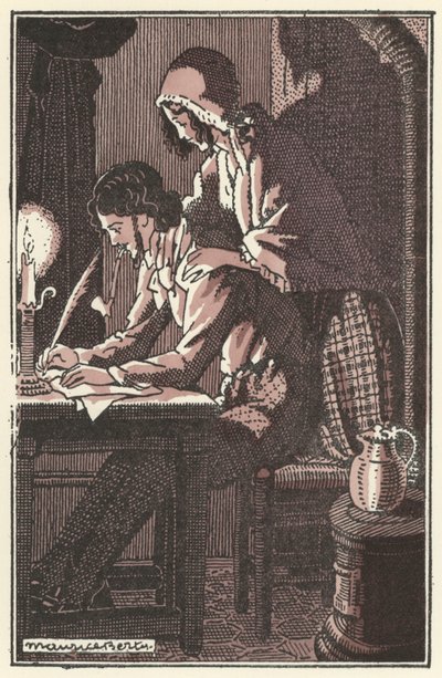 Ilustrace pro Scenes de la Vie de Boheme od Henriho Murgera (litho) od Maurice Berty