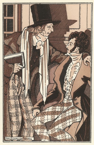Ilustrace pro Scenes de la Vie de Boheme od Henriho Murgera (litho) od Maurice Berty
