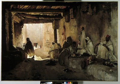 Řezníci z oázy Chelma, Biskra, Alžírsko od Maurice Bompard