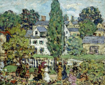 Odpolední procházka, léto, od Maurice Brazil Prendergast