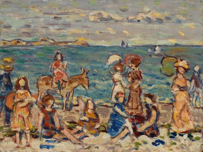 Na pláži od Maurice Brazil Prendergast