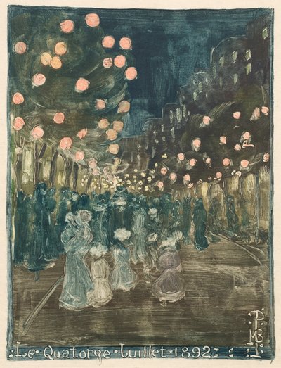 Den dobytí Bastily, 1892. od Maurice Brazil Prendergast
