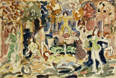 Tančící figury, cca 1910-13 od Maurice Brazil Prendergast