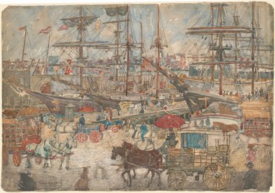 Docks, East Boston, 19001904. od Maurice Brazil Prendergast