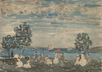 Figurky na pláži, 19101915. od Maurice Brazil Prendergast