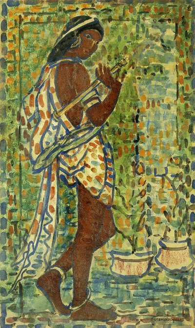 Hinduistická tanečnice, kolem 1910-1913 od Maurice Brazil Prendergast