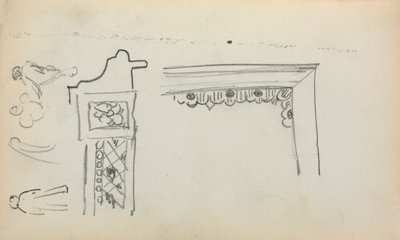 Italský náčrtník: Architektonické detaily a obrázky strana 199, 1898-1899. od Maurice Brazil Prendergast