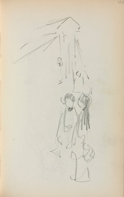 Italský náčrtník: Obrázky strana 128, 1898-1899. od Maurice Brazil Prendergast