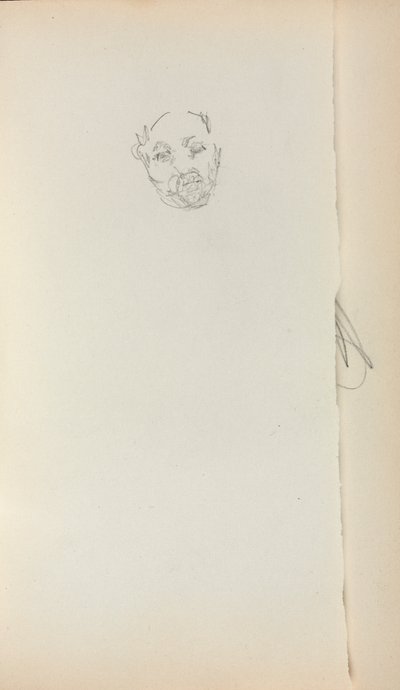 Italský náčrtník: Head of a Man strana 221, 1898-1899. od Maurice Brazil Prendergast