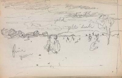Italský náčrtník: Krajina strana 57, 1898-1899. od Maurice Brazil Prendergast