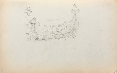 Italský náčrtník: Benátská loď strana 29, 1898-1899. od Maurice Brazil Prendergast